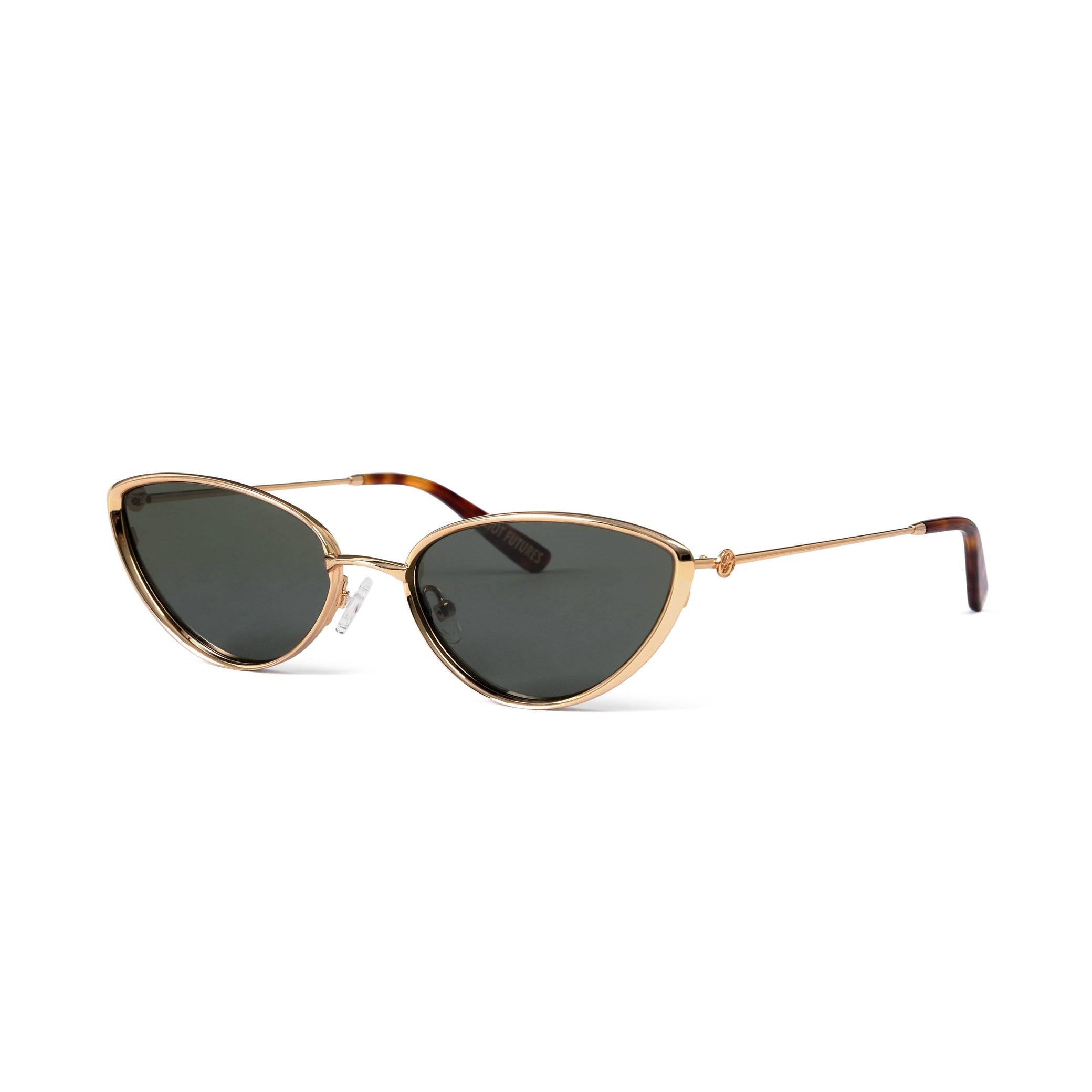 Gold Rimmed Cat Eye Sunglasses Balenciaga BB0228S Cat-Eye Sunglasses ...
