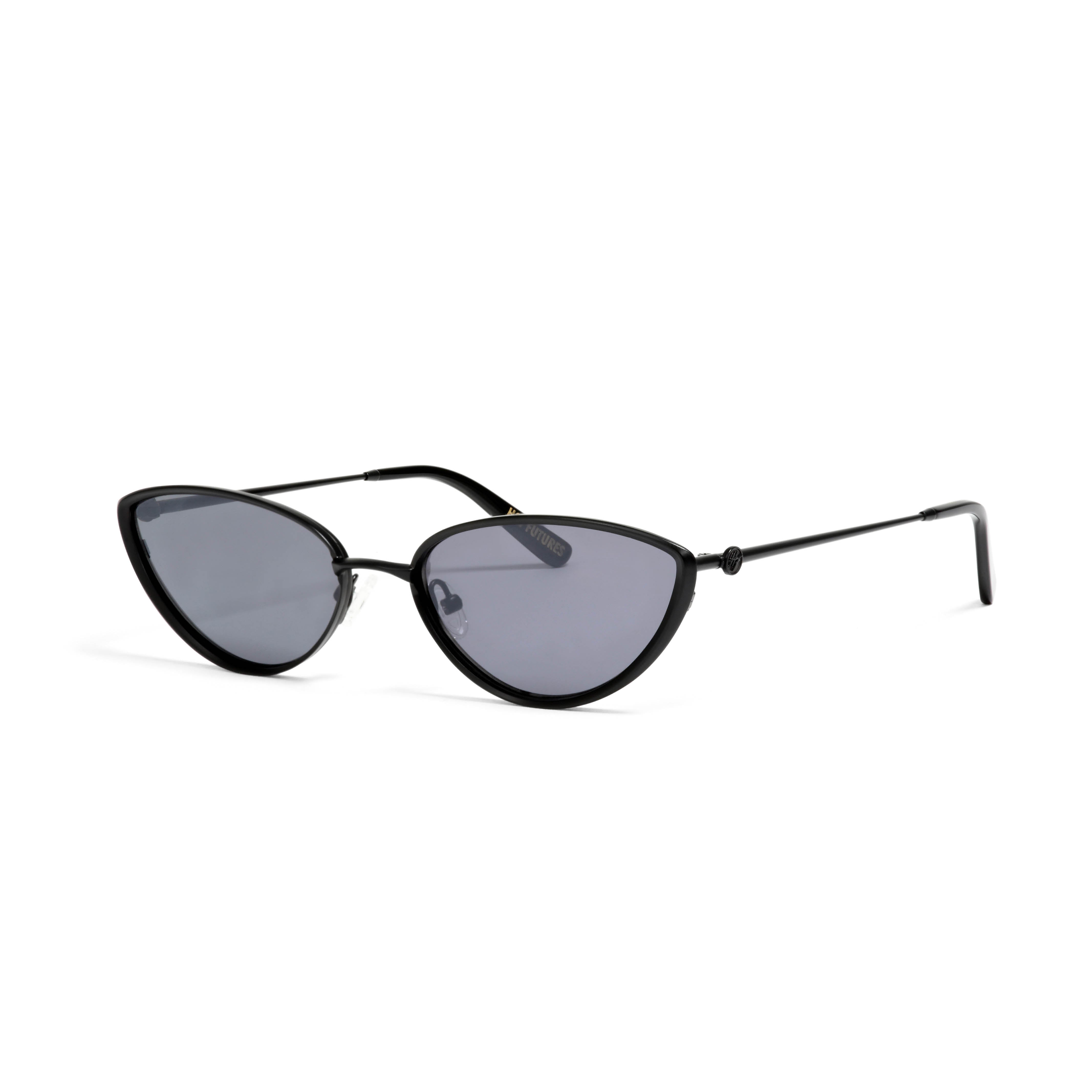 Matte black cat eye sunglasses online